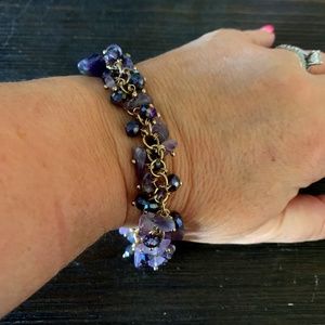 50% off original listed price AMETHYST cluster bracelet